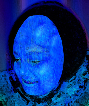 Sonja Bunes 2001 Alternative Selves, blue face
